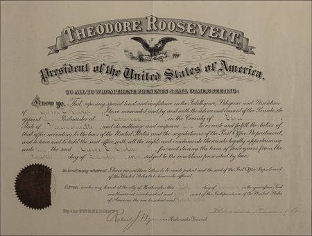 Lot #171 Theodore Roosevelt Signed Document - Image 2