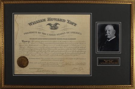 Lot #181 William H. Taft Signed Document - Image 1