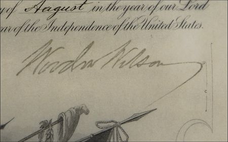 Lot #207 Woodrow Wilson: America prepares for World War I as Wilson appoints an infantry officer - Image 2