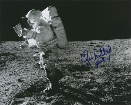 Lot #542 Edgar Mitchell Signed Photographs - Image 1
