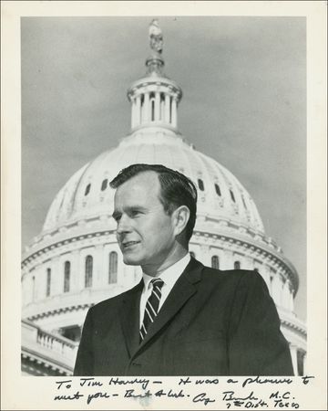 Lot #13 George Bush Signed Photograph