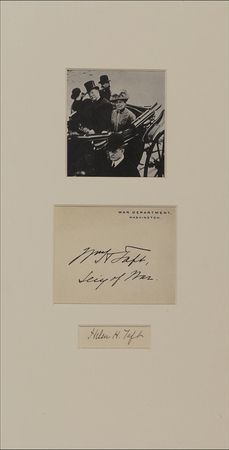 Lot #179 William and Helen Taft Signatures - Image 1