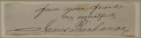 Lot #6 James Buchanan Signature - Image 2