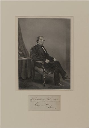 Lot #103 Andrew Johnson Signature - Image 1