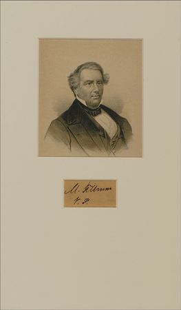 Lot #58 Millard Fillmore: Uncommon Fillmore vice-presidential signature - Image 1