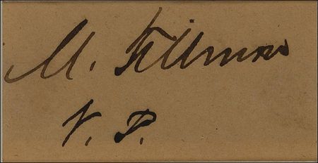 Lot #58 Millard Fillmore: Uncommon Fillmore vice-presidential signature - Image 2