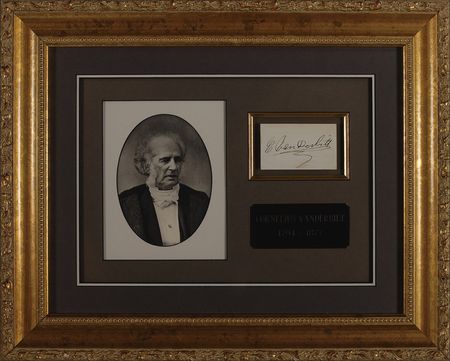 Lot #397 Cornelius Vanderbilt Signature - Image 1