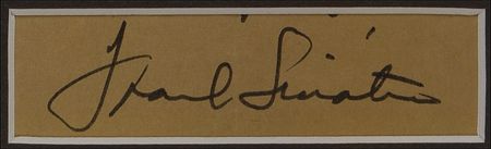 Lot #920 Frank Sinatra Signature - Image 2