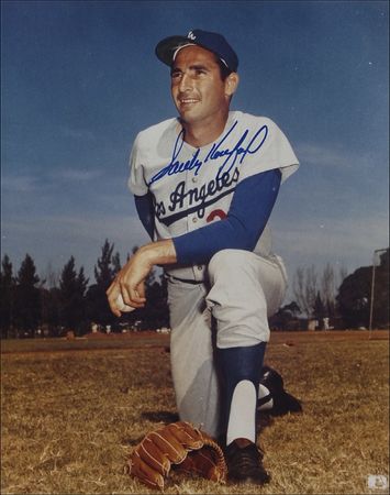 Lot #1281 Sandy Koufax Photograph and Baseball - Image 2