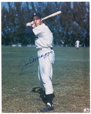 Lot #1232 DiMaggio, Mantle, and Williams Signed Photographs - Image 1