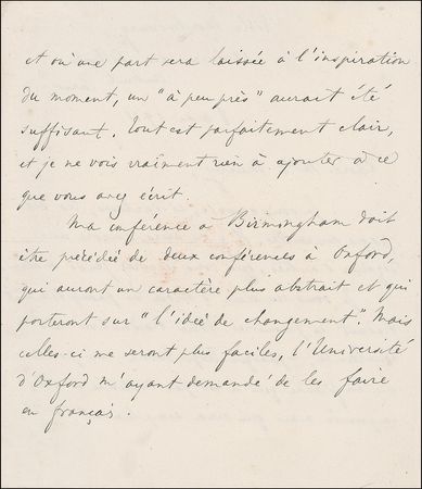 Lot #227 Henri-Louis Bergson Handwritten Letter Signed - Image 2
