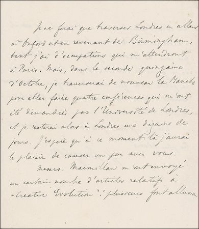 Lot #227 Henri-Louis Bergson Handwritten Letter Signed - Image 3