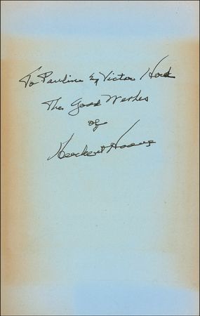 Lot #89 Herbert Hoover Book - Image 1