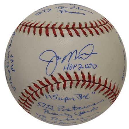 Lot #1310 Joe Montana: Loaded Montana stat ball - Image 1