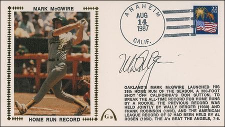 Lot #1306 McGwire, Mattingly, and Ryan First Day Covers - Image 1