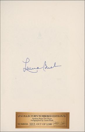 Lot #20 Laura Bush Book