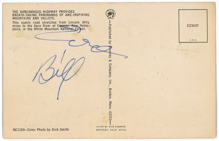 Lot #403 Bill Wilson Postcard - Image 2