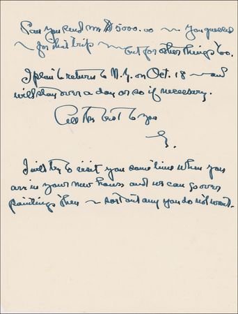 Lot #650 Georgia O’Keeffe: O’Keeffe tries to sort out her hectic schedule and upcoming show in Albuquerque - Image 2