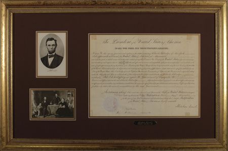Lot #121 Abraham Lincoln: Lincoln searches for South American land to relocate freed slaves - Image 1