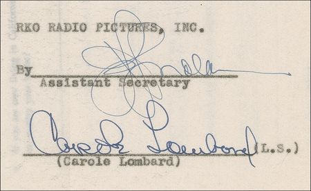 Lot #1068 Carole Lombard: Wooed by a $100,000 paycheck, the newly married Mrs. Clark Gable agrees to return to the big screen - Image 3