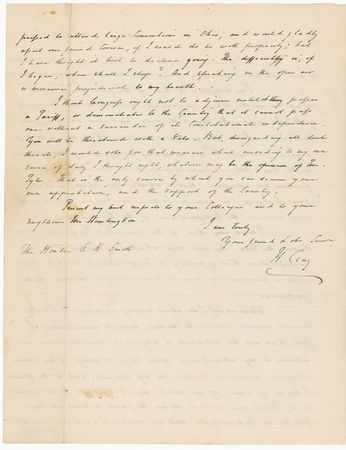 Lot #244 Henry Clay: The Great Compromiser rants about the president, ?You will be threatened with a Veto. But...I would vote for that measure which according to my own sense of duty I thought right, whatever may be the opinion of Mr. Tyler? - Image 2