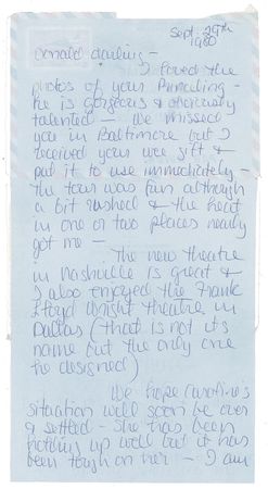Lot #1050 Grace Kelly Handwritten Letter Signed - Image 1