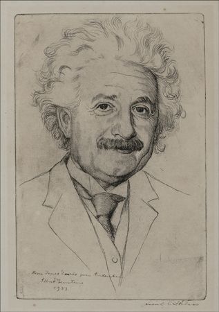 Lot #281 Albert Einstein: Vintage Lionel Reiss etching of one of the world?s greatest intellectuals - Image 1