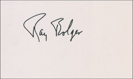 Lot #1145 Wizard Of Oz: Ray Bolger Signatures - Image 2