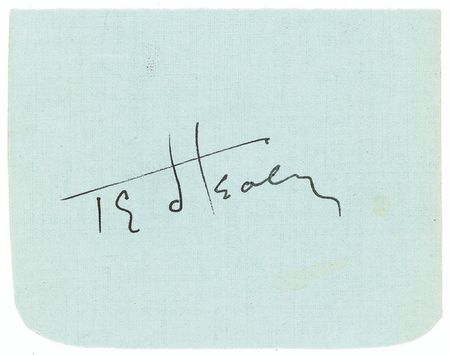 Lot #1123 Three Stooges: Ted Healy Signatures - Image 1