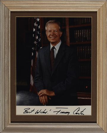 Lot #27 Jimmy Carter Signed Photograph