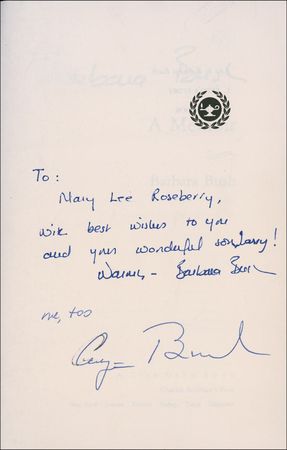 Lot #16 George and Barbara Bush Books