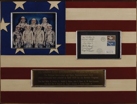 Lot #540 Mercury 7: Mercury astronauts honor Grissom’s Gemini mission - Image 1