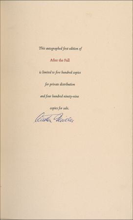 Lot #635 Arthur Miller Book - Image 1