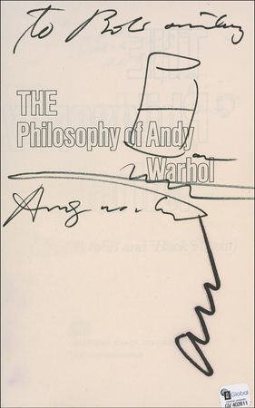 Lot #688 Andy Warhol: Desirable original ‘soup can’ sketch by Warhol - Image 1