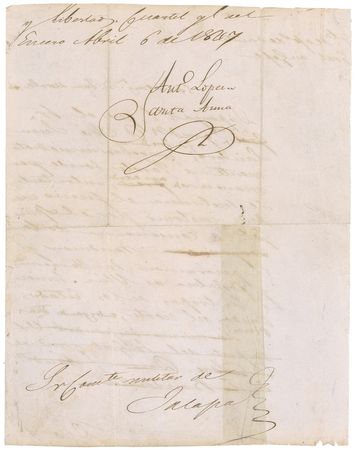 Lot #468 Antonio Lopez de Santa Anna: Mexican War directive from Santa Anna eight days after the loss of Vera Cruz to US forces led by Gen. Winfield Scott, ordering the General who surrendered to be imprisoned - Image 2