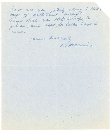 Lot #694 Ossip Zadkine Handwritten Letter Signed - Image 2