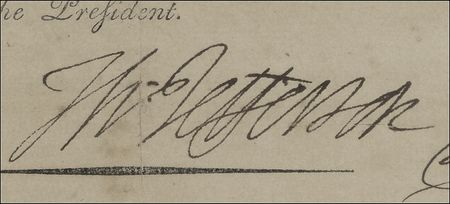 Lot #203 George Washington and Thomas Jefferson: Bold and impressive Washington and Jefferson signatures grace a seafaring vessel?s papers in a New York port - Image 3