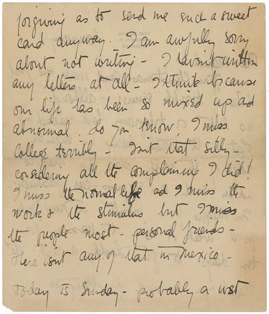 Lot #502 Anne Lindbergh: The future Mrs. Lindbergh finds herself smitten with Charles: ?Guests arrived?including Col. L. and the distractions were just too great for me? - Image 2