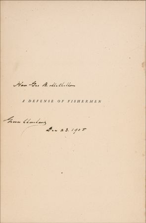 Lot #24 Grover Cleveland: A president gives a copy