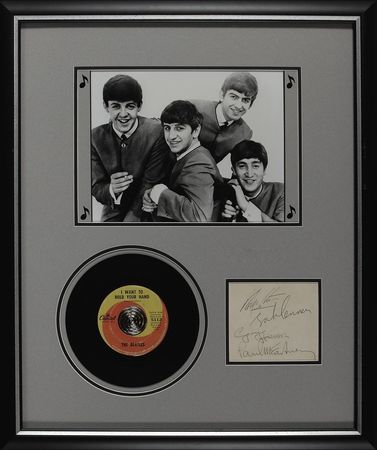 Lot #725 Beatles: Fab set of Fab Four signatures - Image 1
