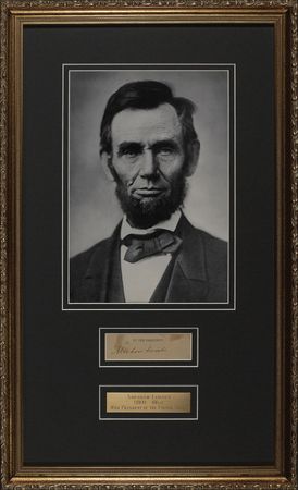 Lot #119 Abraham Lincoln: Lincoln presidential signature - Image 1