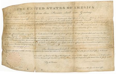 Lot #129 James Monroe Signed Document - Image 1