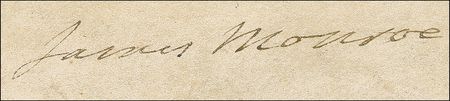Lot #129 James Monroe Signed Document - Image 2