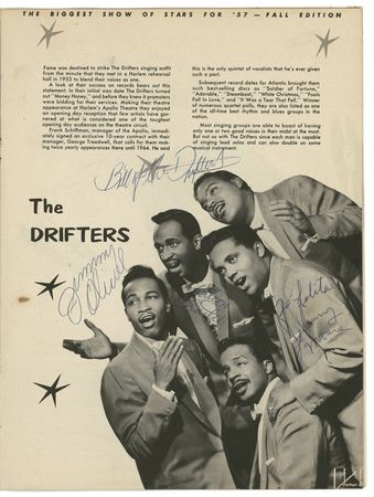 Lot #784 Buddy Holly and the Crickets: Vintage rock n? roll program signed by Buddy Holly, Chuck Berry, and the Drifters - Image 3