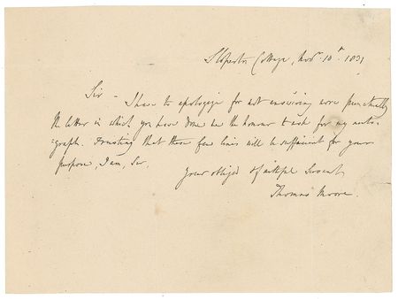 Lot #603 Thomas Moore Letters - Image 2