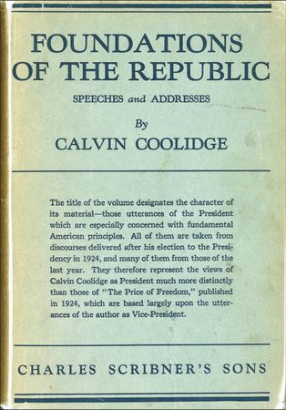 Lot #38 Calvin Coolidge: In the midst of his presidency, Coolidge writes of the Foundations of the Republic - Image 2