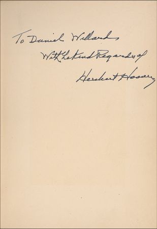 Lot #83 Herbert Hoover Book - Image 1