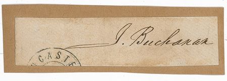 Lot #12 James Buchanan Signature