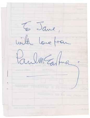 Lot #726 Beatles Signatures - Image 2