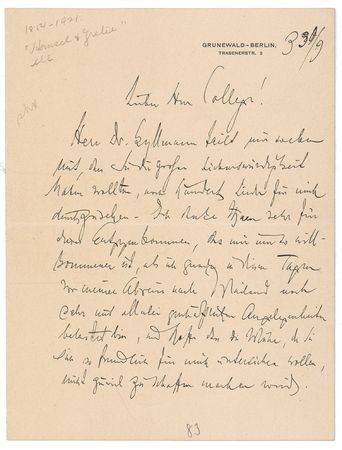 Lot #694 Englebert Humperdinck Handwritten Letter Signed - Image 1